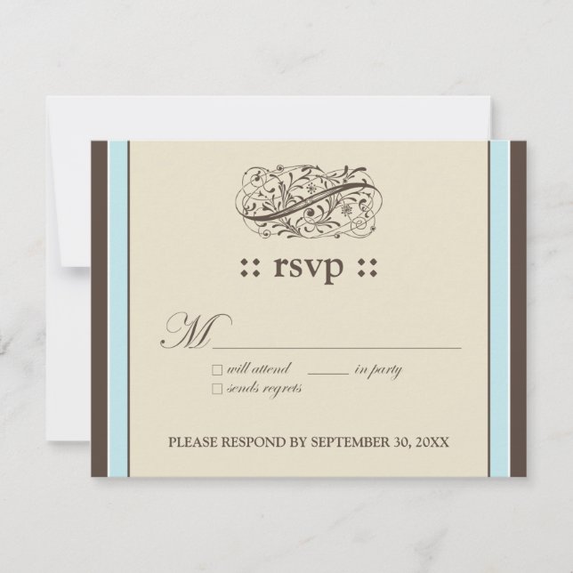 {TBA} Simply Elegant 4.25x5.5" Response Card (Front)