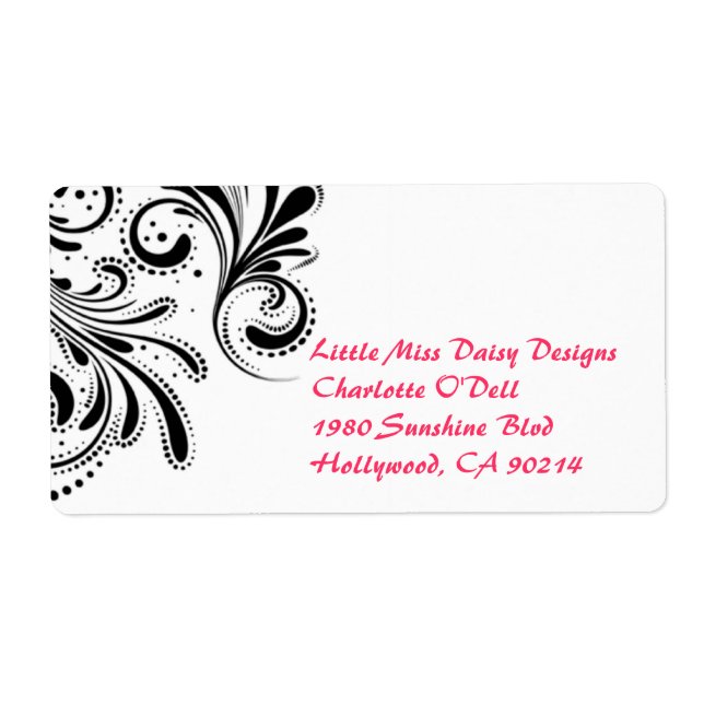 {tba} Sophisticated Flourish Labels (Front)