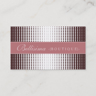{TBA Winner} Halftone Dots Mauve Business Card