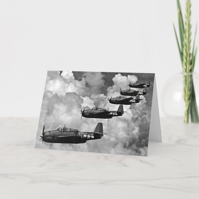 TBF Avenger Torpedo Bombers Card (Front)