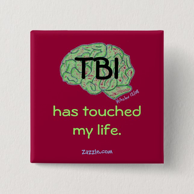 TBI awareness button (Front)