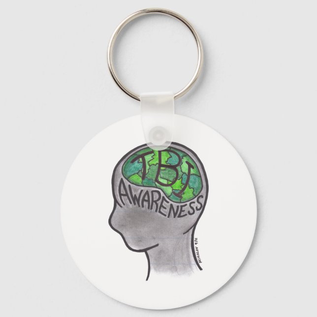 TBI Awareness Keychain (Front)