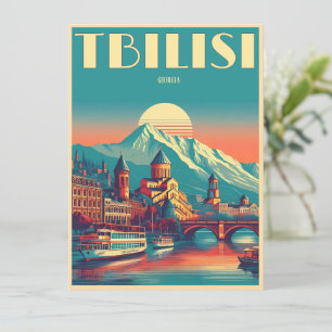 Tbilisi Capital of Georgia, Retro souvenir gifts Invitation