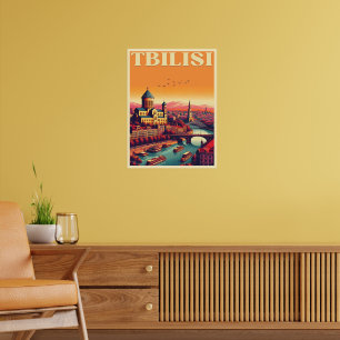 Tbilisi Capital of Georgia, Retro souvenir gifts Poster