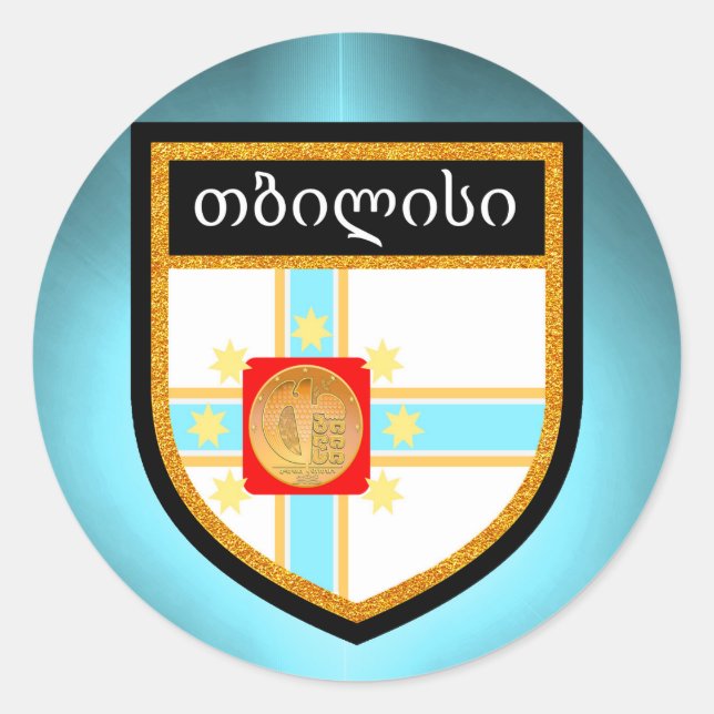 Tbilisi Flag Classic Round Sticker (Front)