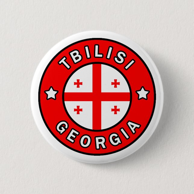 Tbilisi Georgia 2 Inch Round Button (Front)