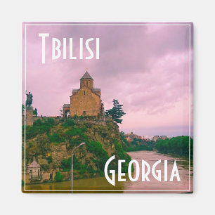 Tbilisi Georgia City View Cityscape Architecture Magnet