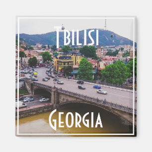 Tbilisi Georgia City View Cityscape Architecture Magnet