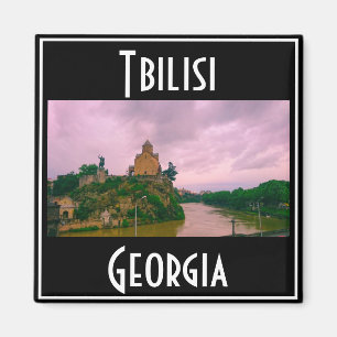 Tbilisi Georgia City View Cityscape Architecture Magnet