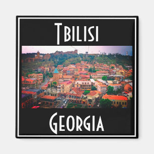 Tbilisi Georgia City View Cityscape Architecture Magnet