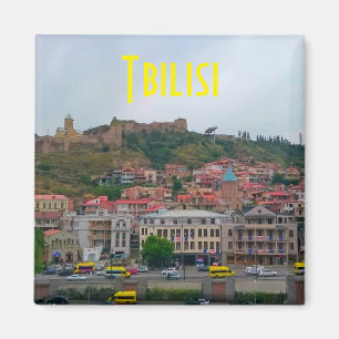 Tbilisi Georgia City View Cityscape Architecture Magnet