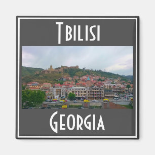 Tbilisi Georgia City View Cityscape Architecture Magnet