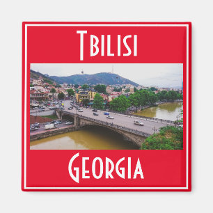 Tbilisi Georgia City View Cityscape Architecture Magnet
