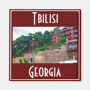 Tbilisi Georgia City View Cityscape Architecture Magnet