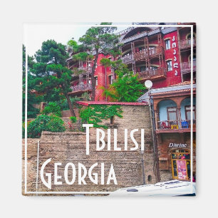 Tbilisi Georgia City View Cityscape Architecture Magnet