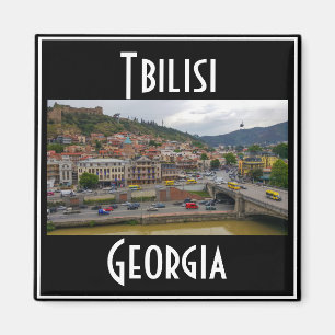 Tbilisi Georgia City View Cityscape Architecture Magnet