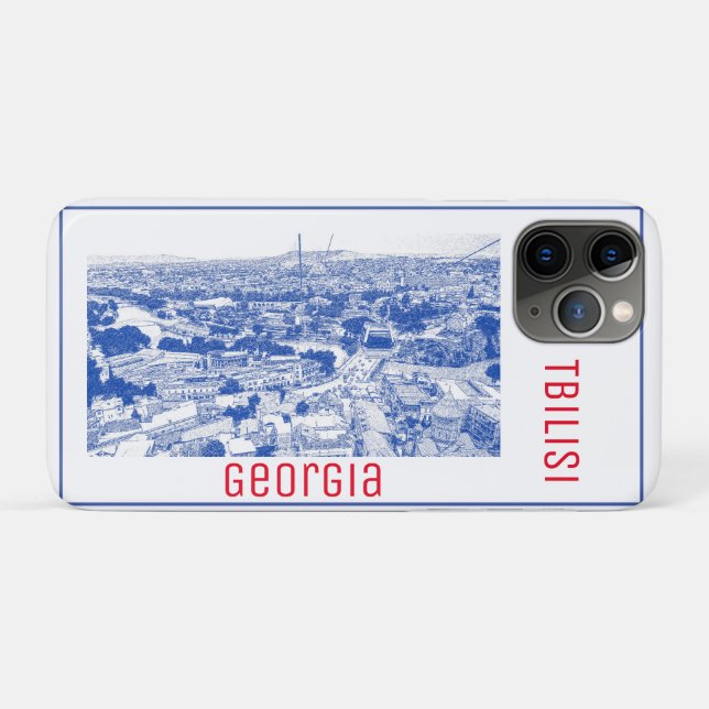 Tbilisi Georgia Cityscape Street Architecture Case-Mate iPhone Case (Back (Horizontal))