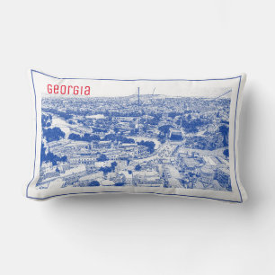 Tbilisi Georgia Cityscape Street Architecture Lumbar Pillow