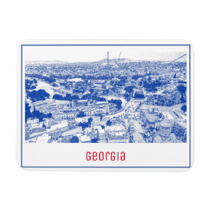Tbilisi Georgia Cityscape Street Architecture Magnet