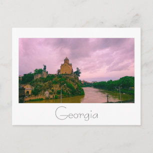 Tbilisi Georgia Cityscape Street Architecture Postcard