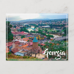 Tbilisi Georgia Cityscape Street Architecture Postcard