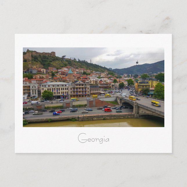 Tbilisi Georgia Cityscape Street Architecture Postcard (Front)