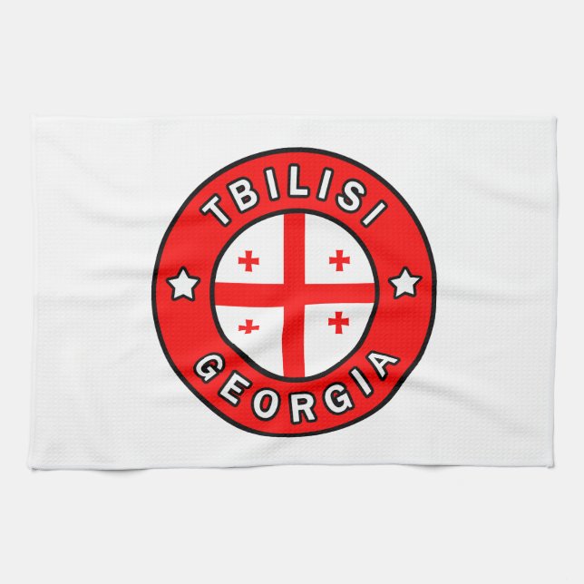 Tbilisi Georgia Kitchen Towel (Horizontal)