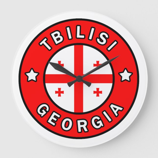 Tbilisi Georgia Large Clock (Front)