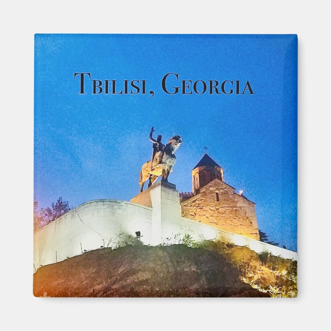 Tbilisi, Georgia Magnet – King Vakhtang Gorgasali  (Devant)