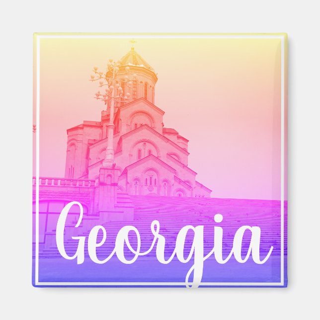 Tbilisi Georgia Sameba The Holy Trinity Cathedral Magnet (Front)