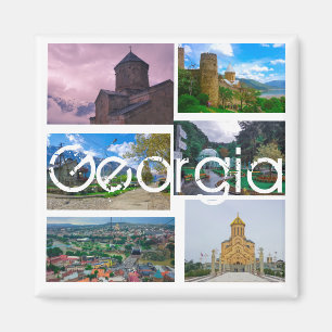 Tbilisi Kazbegi Borjomi Georgia Architecture Magnet