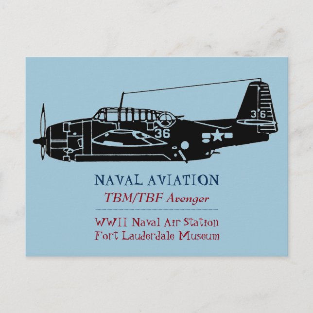 tbm / tbf avenger postcard (Front)