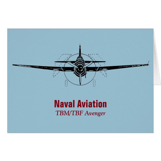 TBM/TBF Avenger Torpedo Bomber (Front Horizontal)