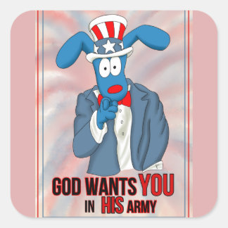 Tbone God wants YOU in His Army stickers