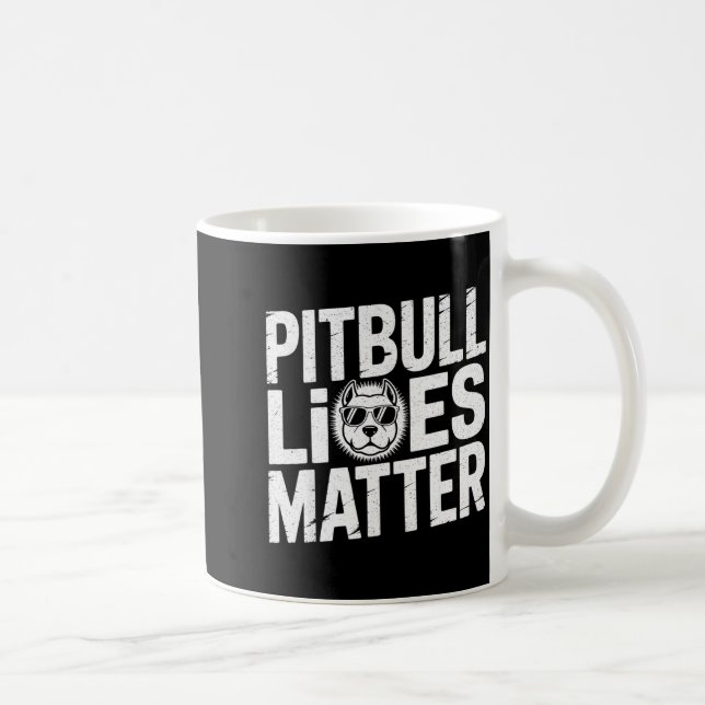 Tbull Lives - Ttie Lover Dog Love Pet Owner  Coffee Mug (Right)