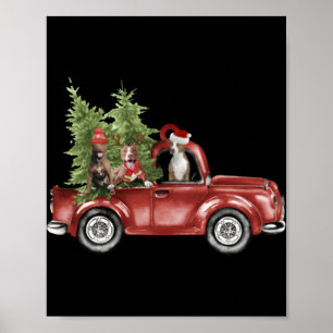 Tbull On Car Christmas Ornament Funny Xmas  Poster