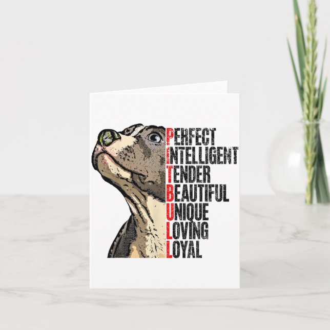 Tbull Perfect Intelligent Tender Beautiful Unique  Card (Front)