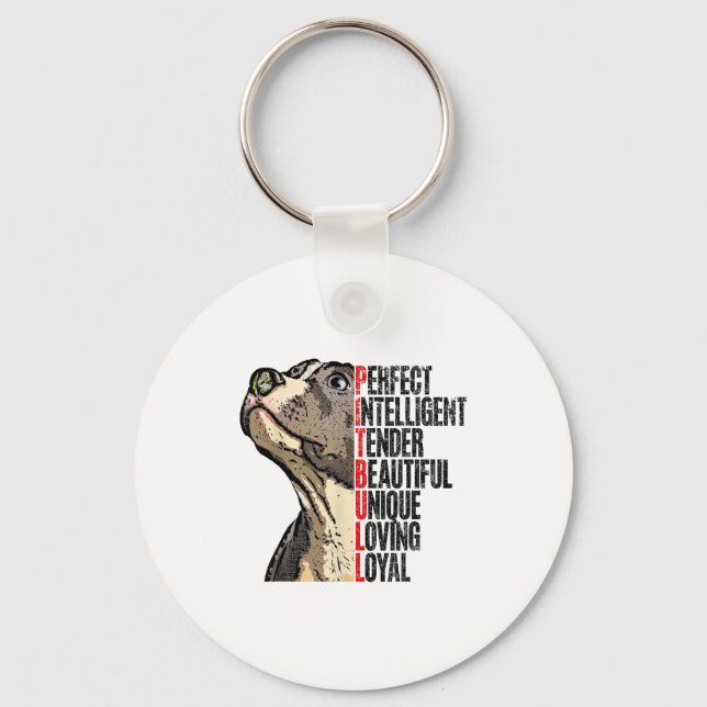 Tbull Perfect Intelligent Tender Beautiful Unique  Keychain (Front)