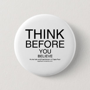TBYB - Humanists White 2 Inch Round Button