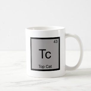 Tc - Top Cat Funny Chemistry Element Symbol Tee Coffee Mug