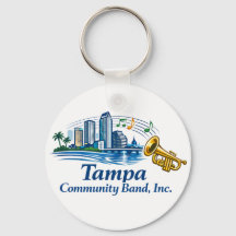 TCB Trumpet Logo Keychain
