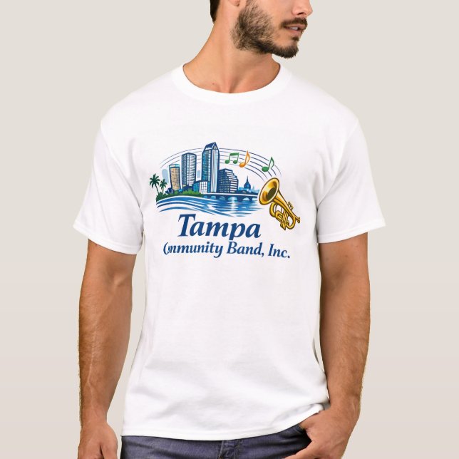 TCB Trumpet Logo Tshirt (Front)