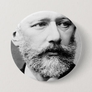 Tchaikovsky 3 Inch Round Button