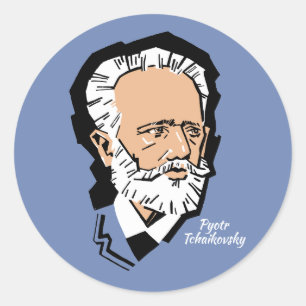 Tchaikovsky Classic Round Sticker