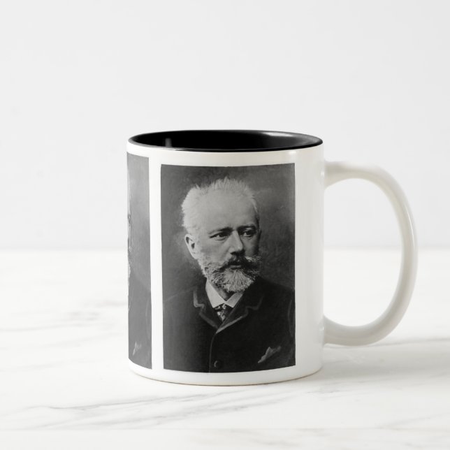 Tchaikovsky Photo Portrait Two-Tone Coffee Mug (Right)
