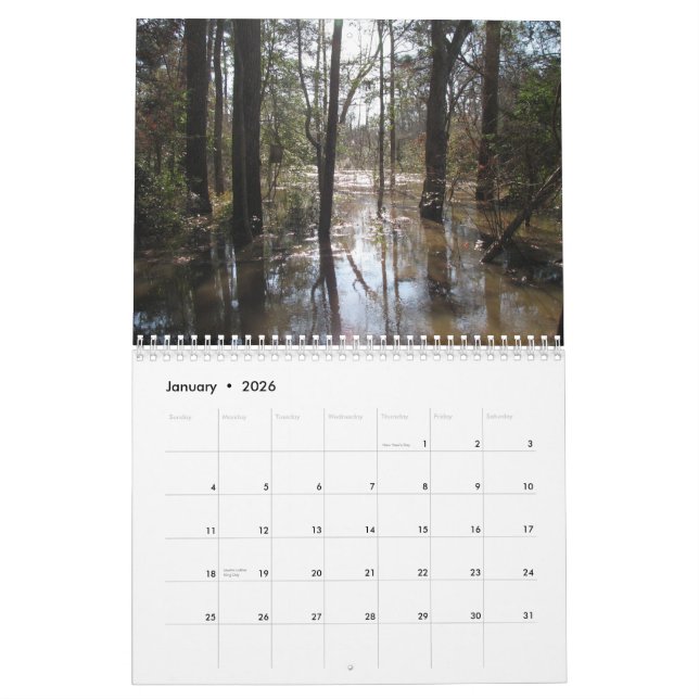 Tchefuncte assaisonne le calendrier (Jan 2026)