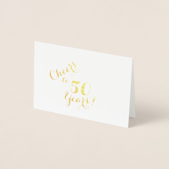 Tchin-tchin pour 50 ans Mini Carte (Devant)
