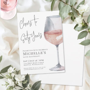 Tchin-tchin pour 60 ans Invitation à une fête d'an