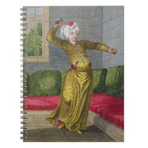 Tchingui, Turkish Dancer, 18th century (engraving) Notebook