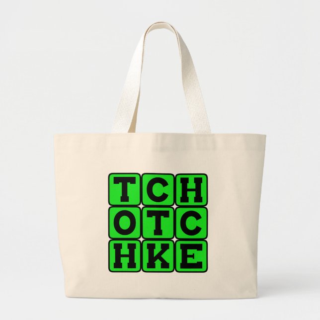 Tchotchke, Bric-A-Brac Trinket Large Tote Bag (Front)
